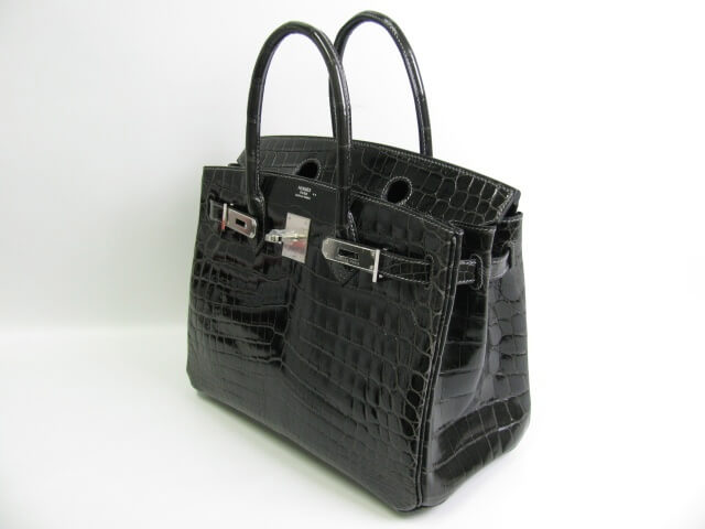 エルメス バーキン30 クロコダイルニロティカス-グラファイト